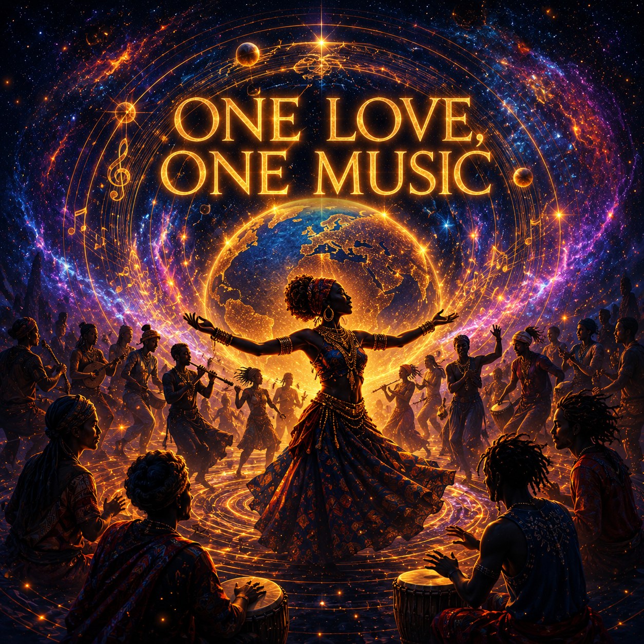 One Love, One Music - V2 – Track von Cosmic Sound Production, Cover